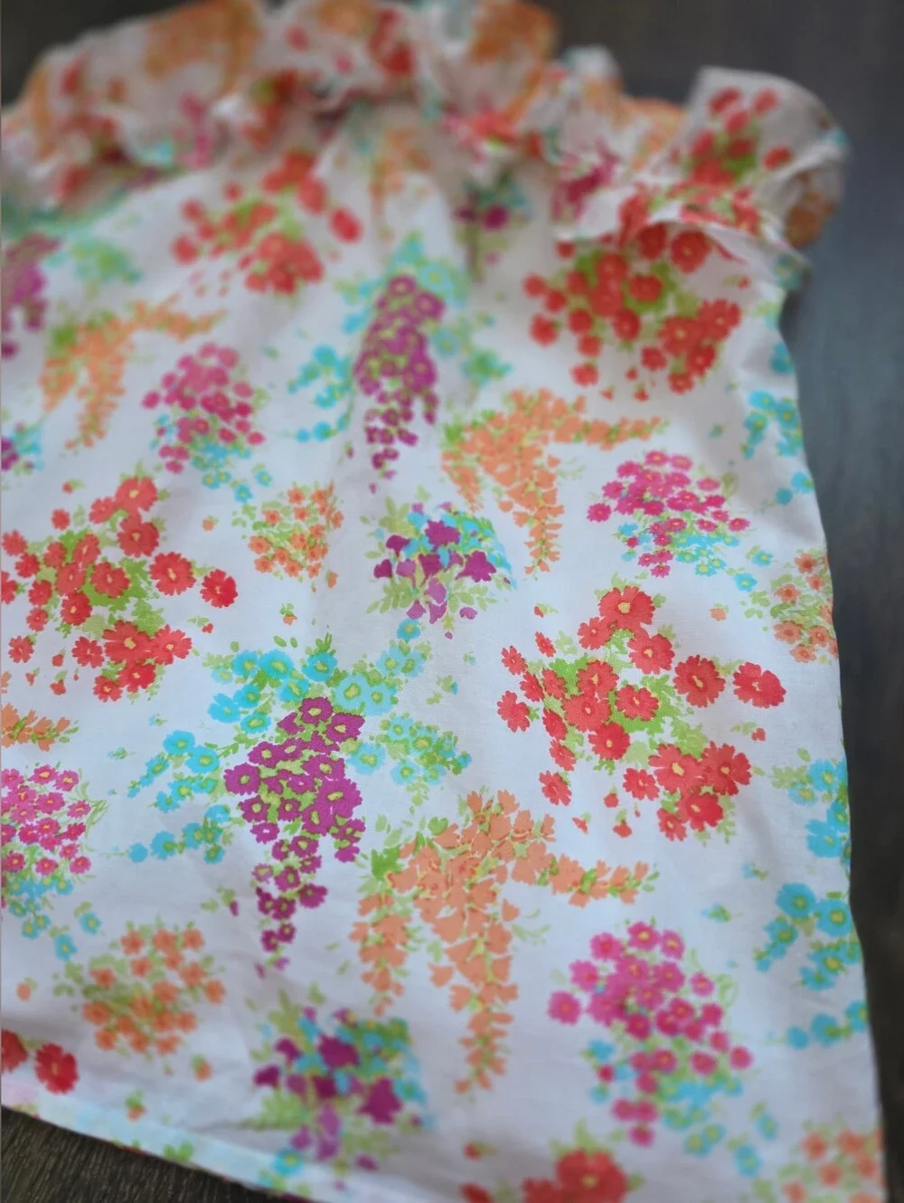 Janie & Jack floral ruffle shorts outfit